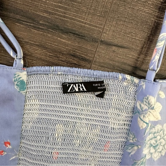 Zara Floral Corset Top Small - Picture 8 of 9